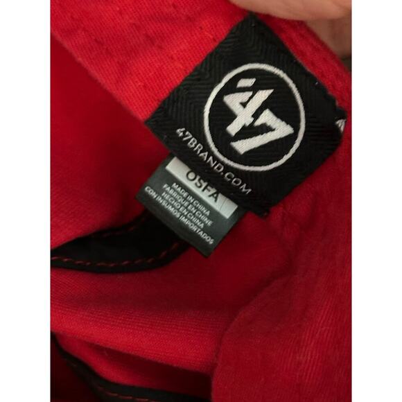 47Brand Red Atlanta Braves World Series Champions 2021 Adjustable Baseball Hat - Picture 9 of 9